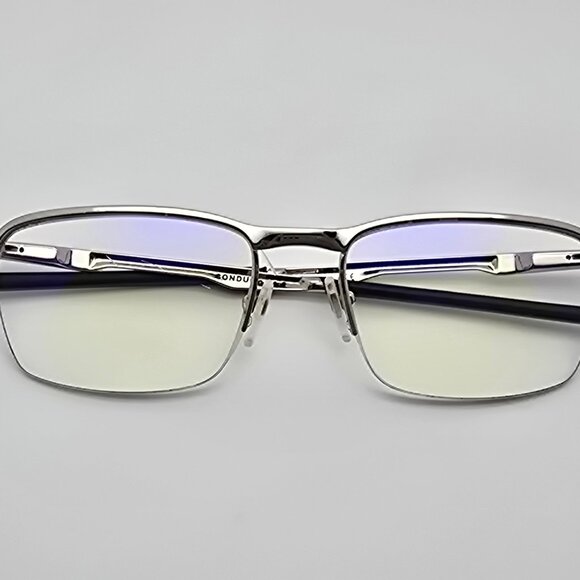 Oakley OX3187-0353 Conductor 0.5 Chrome Semi Rimless Eyeglasses Frame w/ Case - Picture 12 of 16